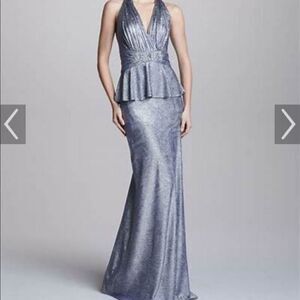 Metallic navy gown  
